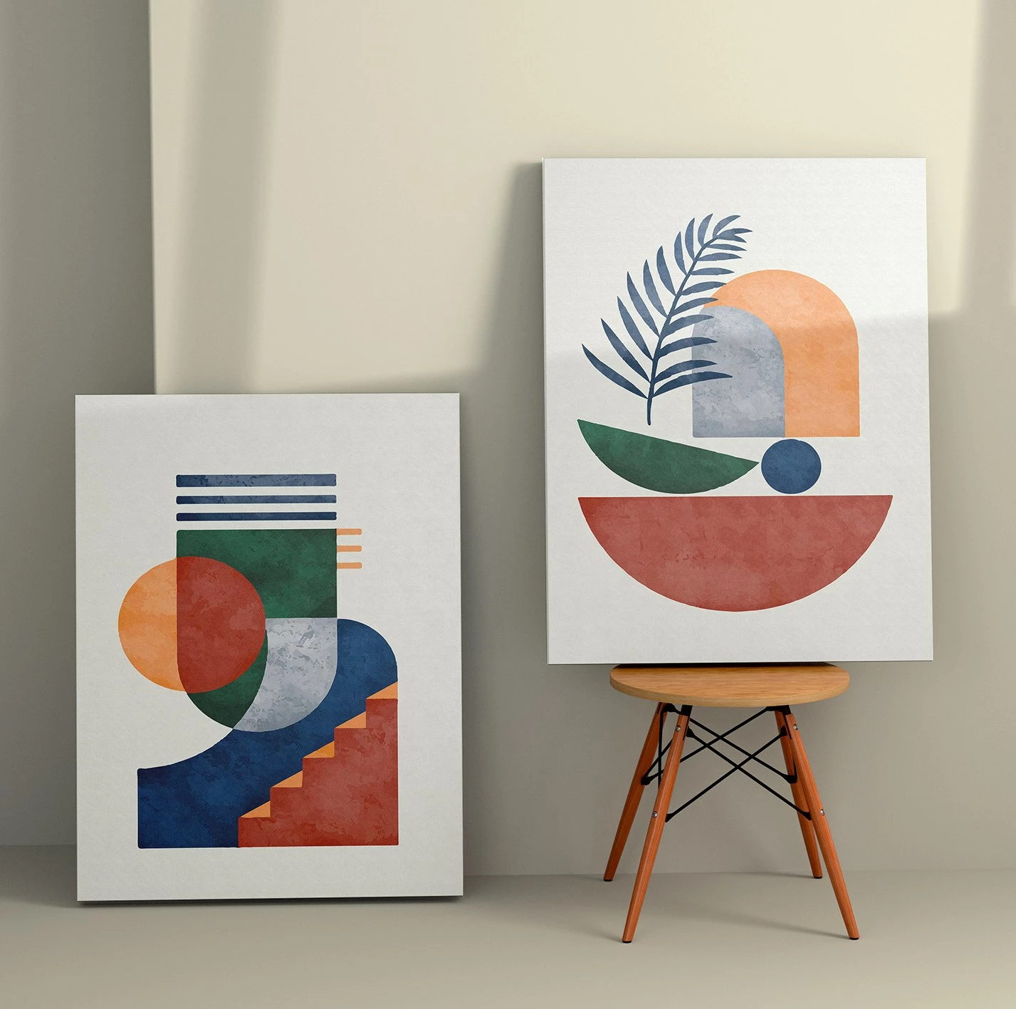 Pikturë dekorative në kanavacë (2 copë), Wallity, 2KNV4282, 50x70 cm