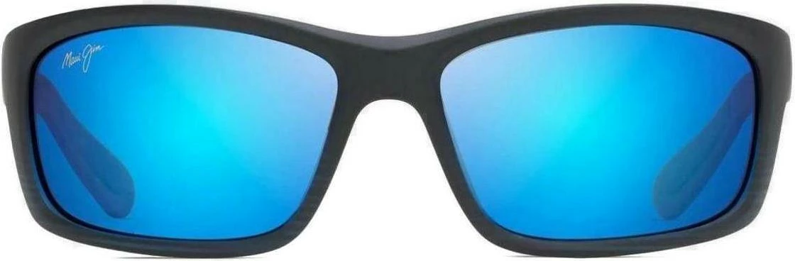 Syze dielli për meshkuj Maui Jim KANAIO COAST MJ0766S-002 B766-08C, të zeza-blu [Ngjyra: 61]