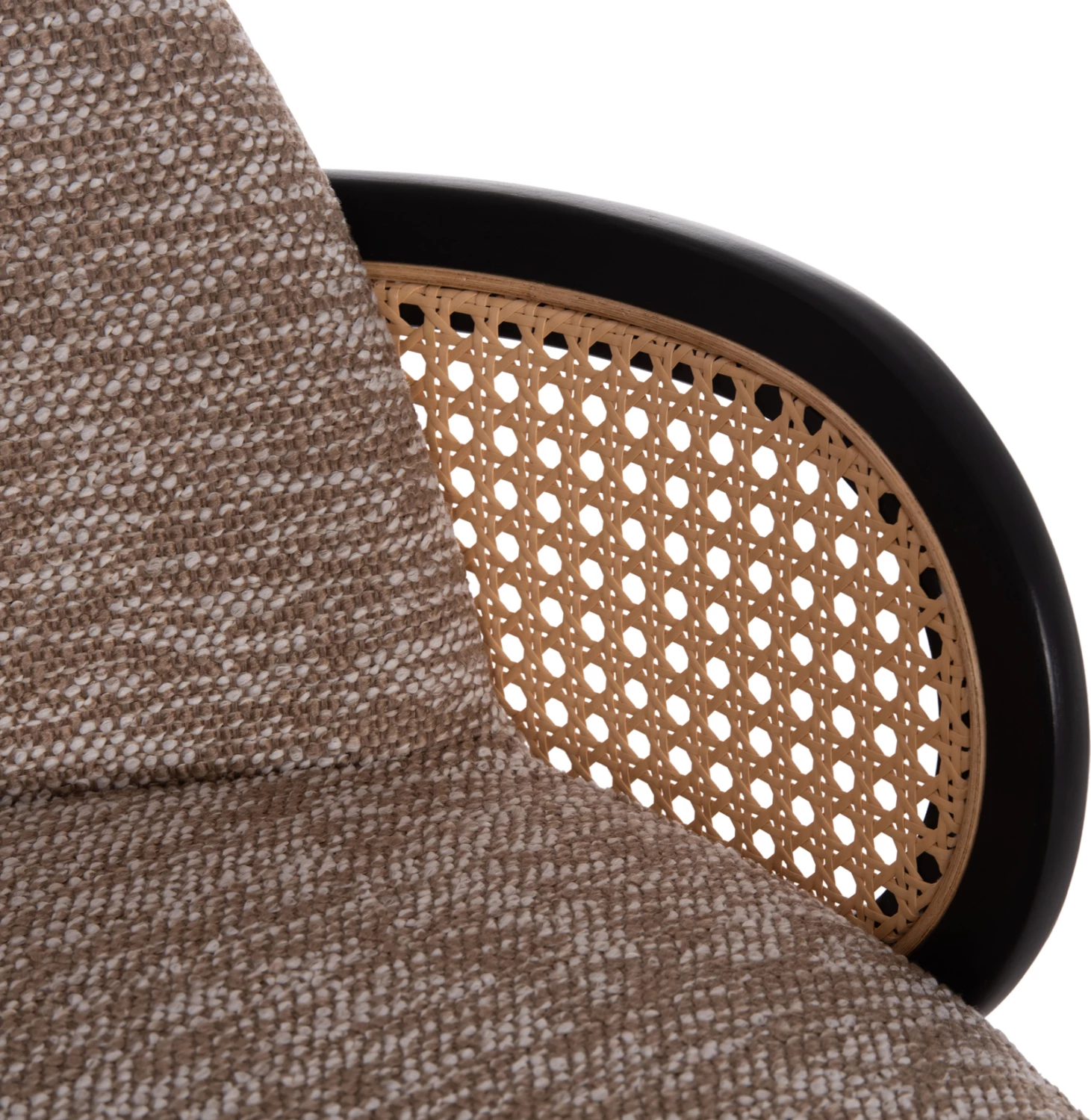 Karrige për bar rrotulluese BECKER, dru i zi, stof kafe, FH18251.03, 50x52x100cm, set prej 2 copë