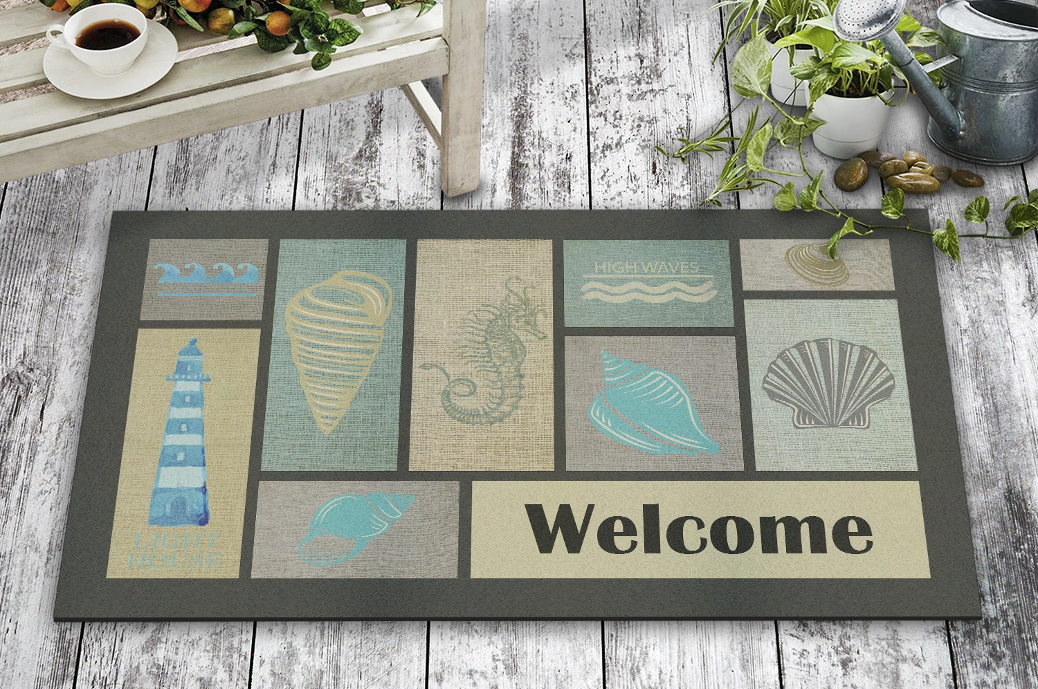 Shilte hyrëse PVC Aberto Design, motiv guackash deti