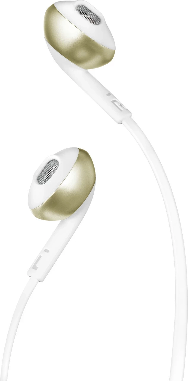Kufje JBL Tune 205 me kabllo, in-ear, mikrofon, Gold