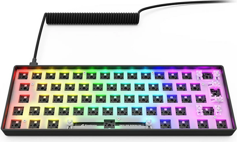 Tastierë Sharkoon SKILLER SGK50 S4, 60%, USB, RGB, QWERTY DE, e zezë