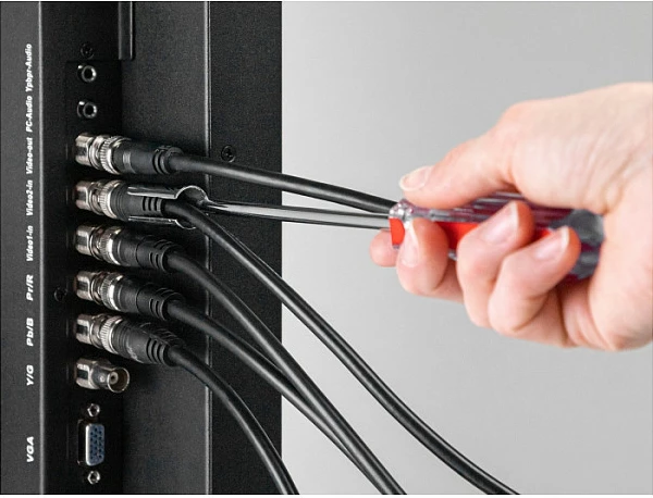 Vegël montimi për konektor BNC DeLOCK 90516, çelik inox, kuqe/inoks