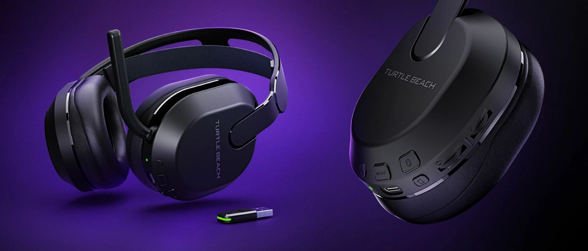 Kufje gaming Turtle Beach Stealth 500, wireless Bluetooth/2.4GHz, surround sound, për PS4/PS5, të zeza