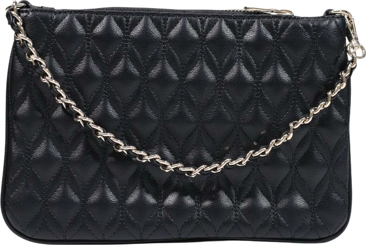 Çantë dore Guess Maxine Quilted Flat PW7577 P6322 për femra, e zezë