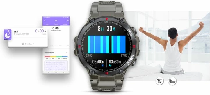 Smartwatch Giewont, gri
