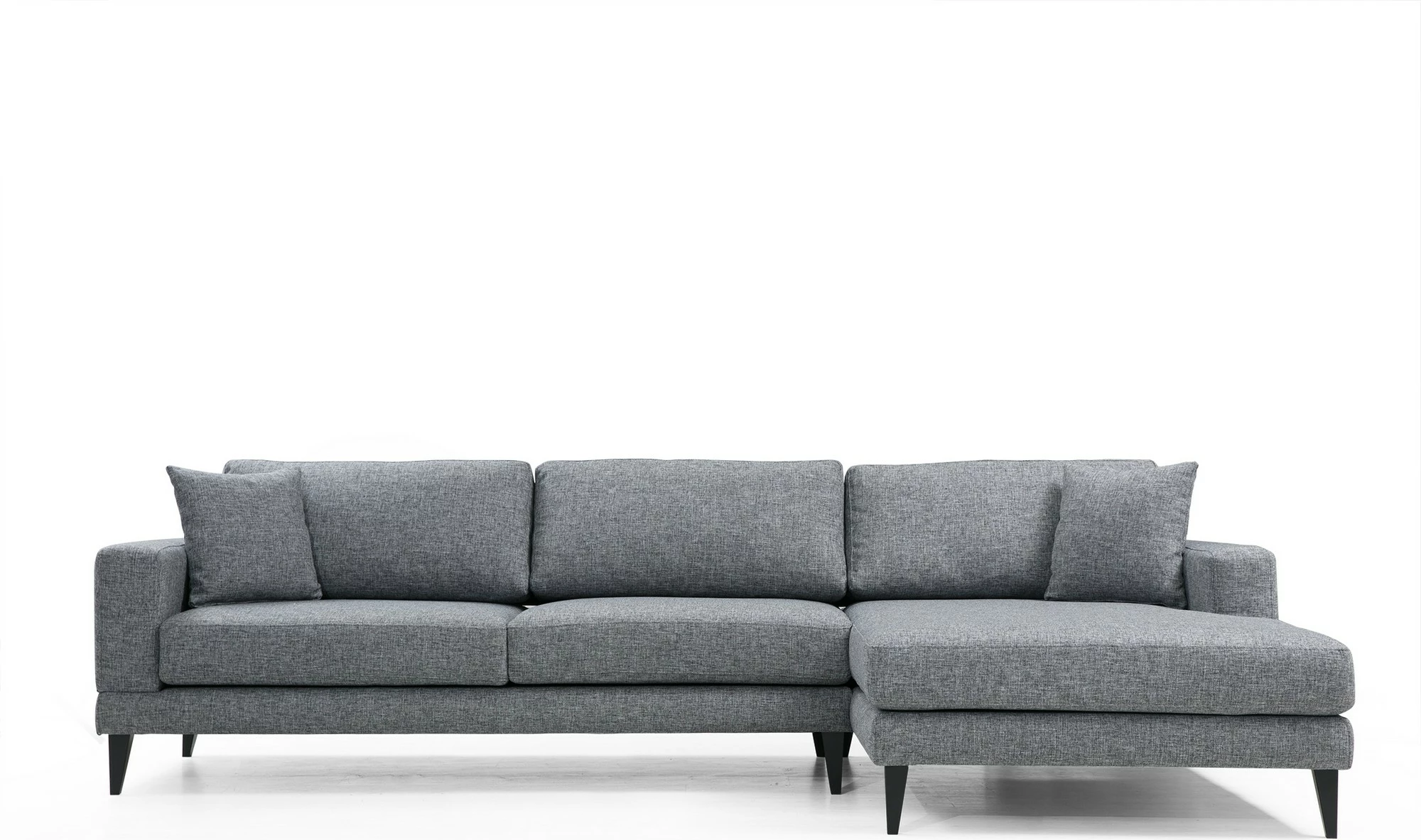 Kënd-sofë krevati Atelier del Sofa, kënd nordik djathtas (L3+Chl), ngjyrë gri e errët