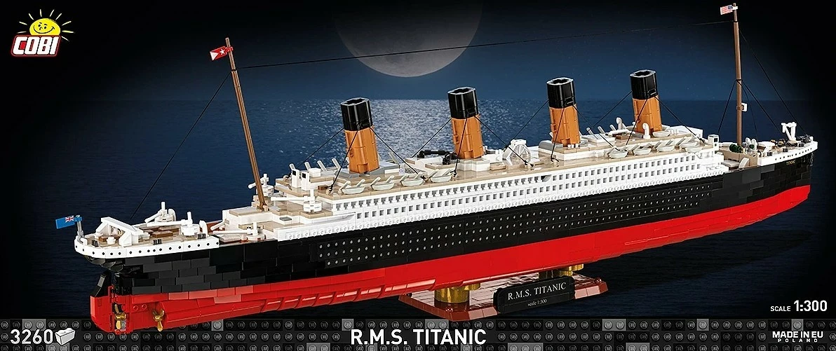 Set blloqesh ndërtimi Cobi Titanic COBI-1686, 3260 pjesë, Historical Collection, 91 cm