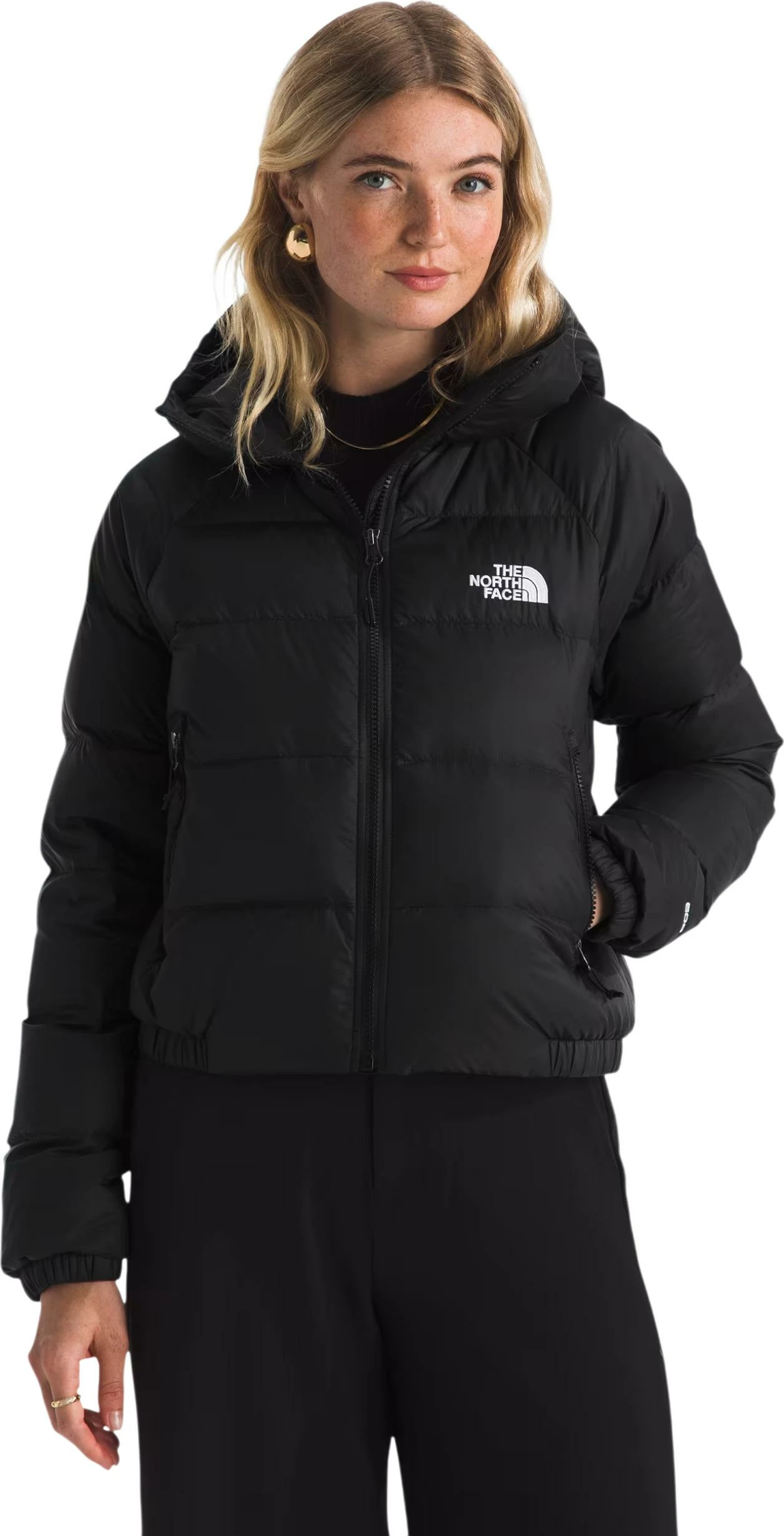 Jakne me kapuç për femra The North Face HYDRN DWN NF0A5GGG, e zezë