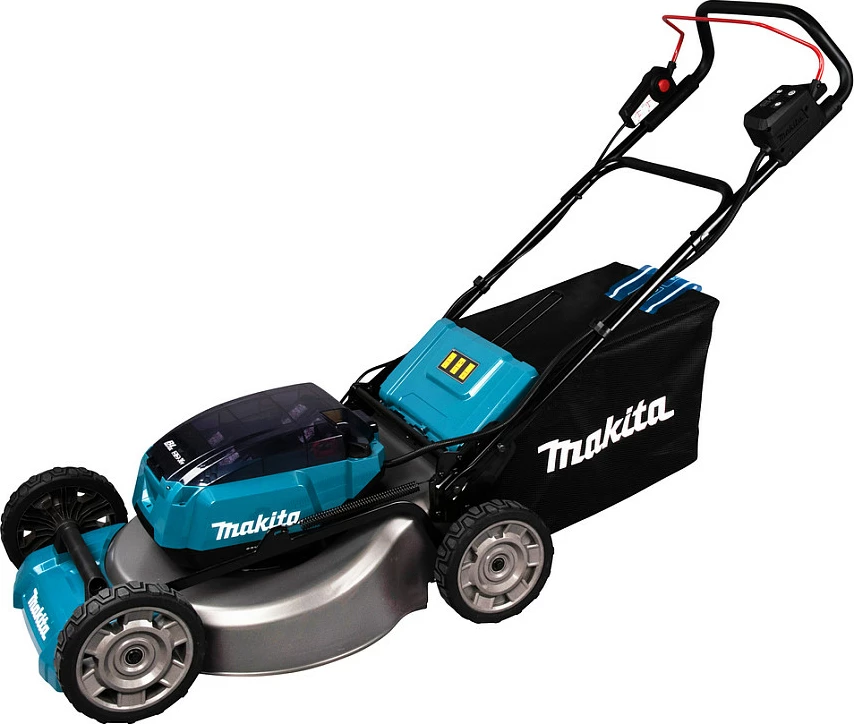 Kositëse bari me bateri Makita DLM530Z, 18V, 53 cm, 60 L, 4x4, Brushless, e zezë/blue