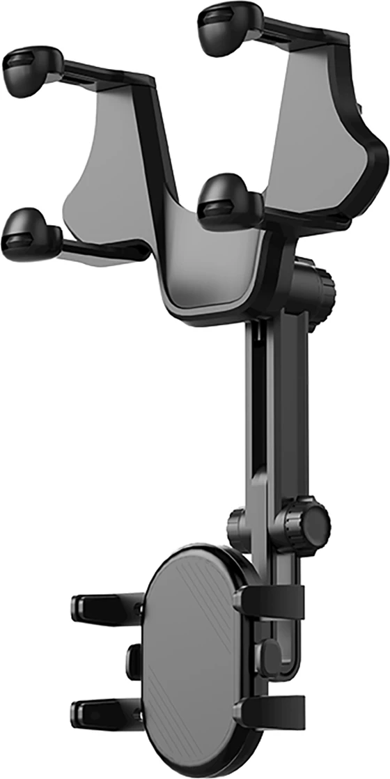 Mbajtës telefoni për makinë Hurtel K99 për pasqyrë të brendshme, i zi