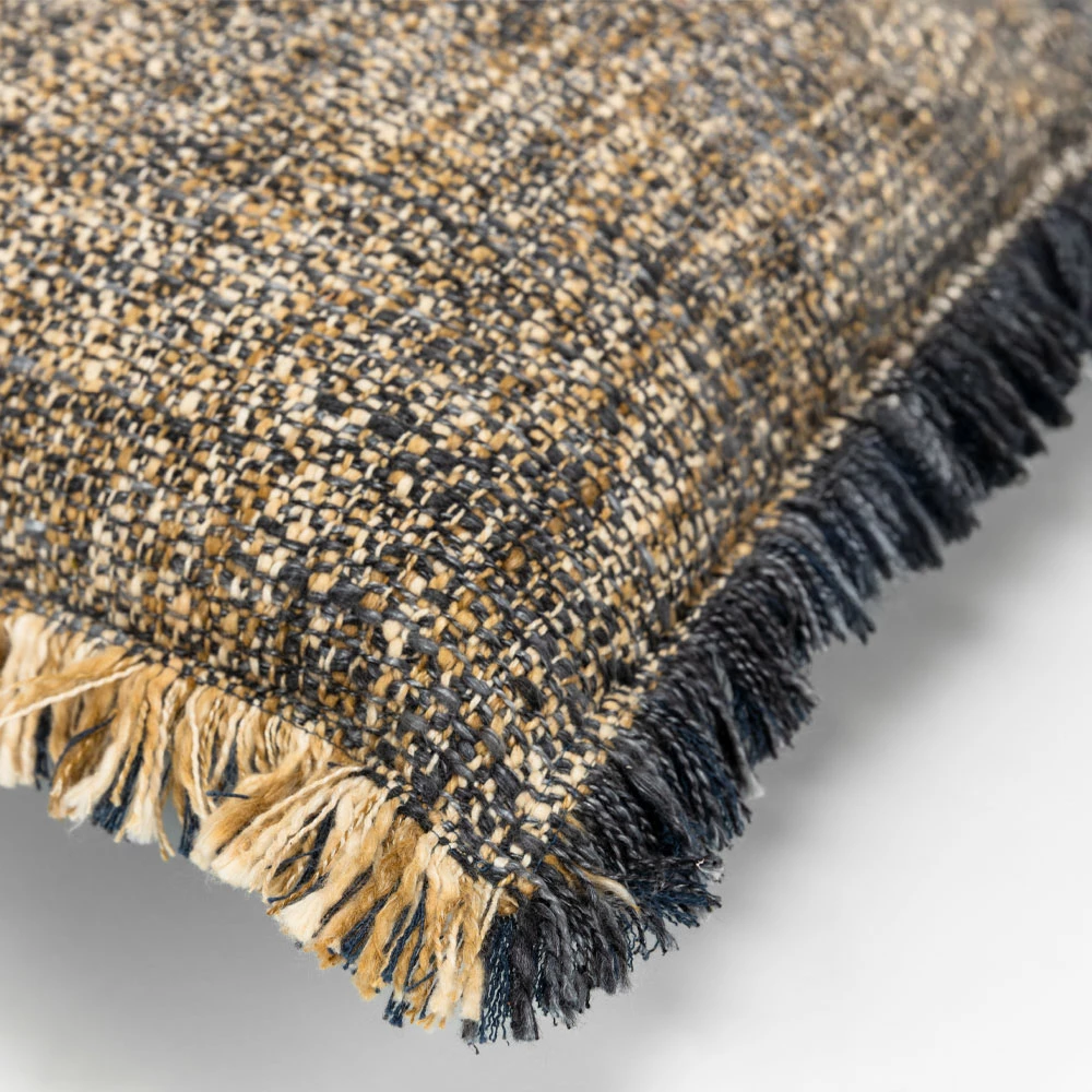 Jastëk dekorativ BLUING A, pambuk-viskozë, blu-bezhë, 50x50cm