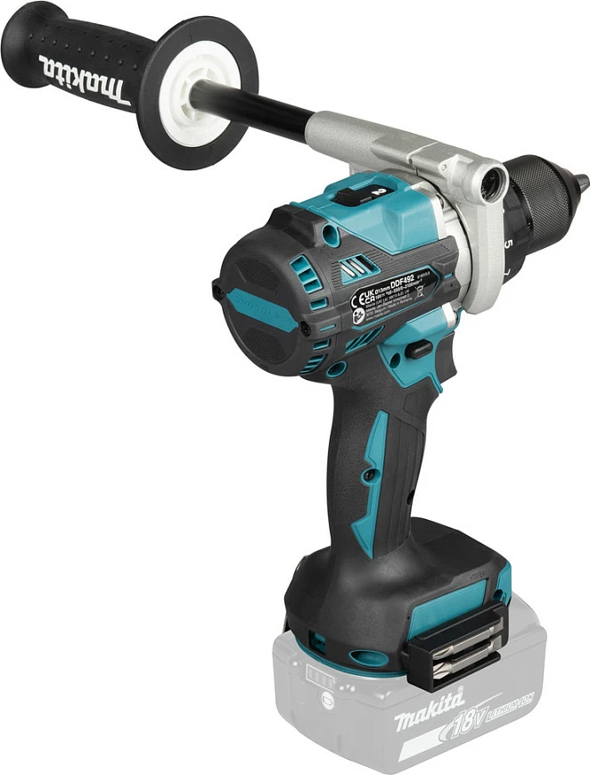 Bormashinë/vidhosëse me bateri Makita DDF492Z, 18V Li-Ion, brushless, mandrinë 13mm, blu/zezë