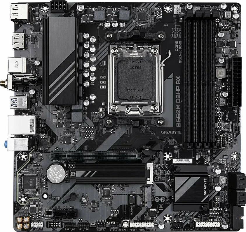 Pllakë amë Gigabyte B650M D3HP AX Micro-ATX, DDR5, Wi‑Fi 6E