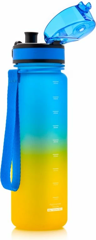 Shishe sportive Meteor, blu dhe e verdhë