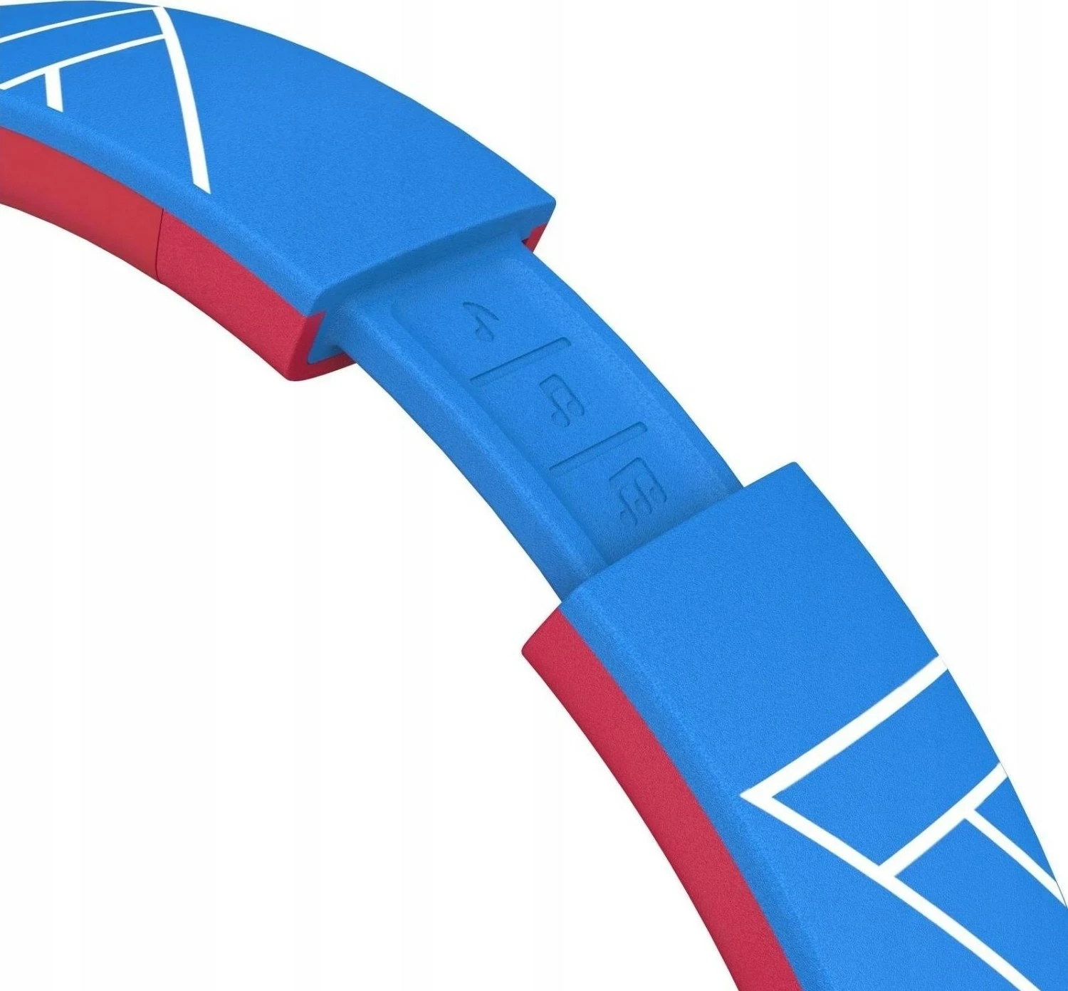 Kufje PowerLocus Bobo Kids, wireless Bluetooth 5.3, LED, AUX/USB-C, kuqe-kaltër