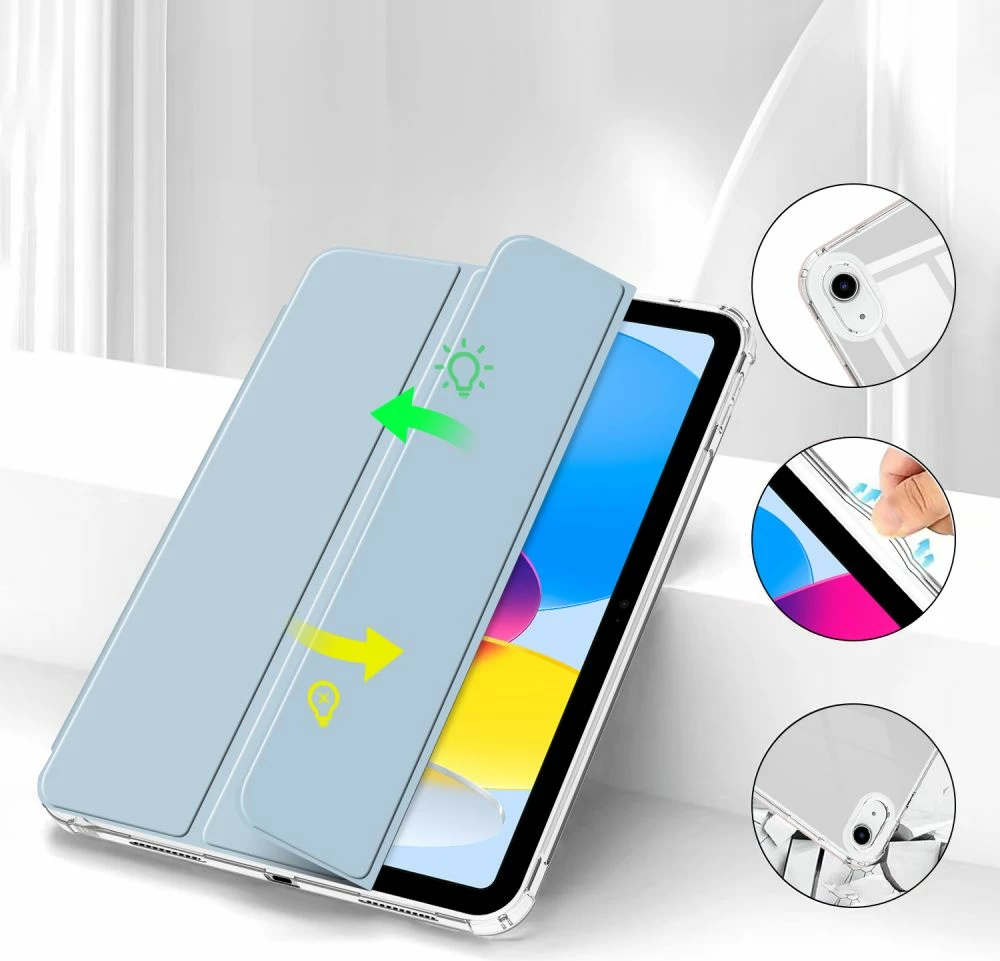 Mbështjellës Tech-Protect SC Pen Hybrid për iPad 10.9" (2022), kaltër e çelët