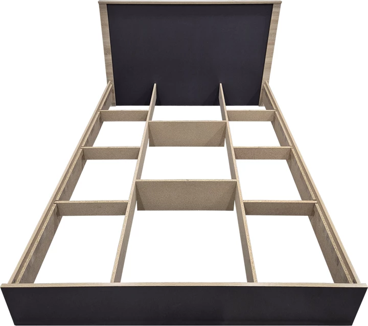 Krevat Athos, ngjyrë sonoma-antracit, 140x200 cm