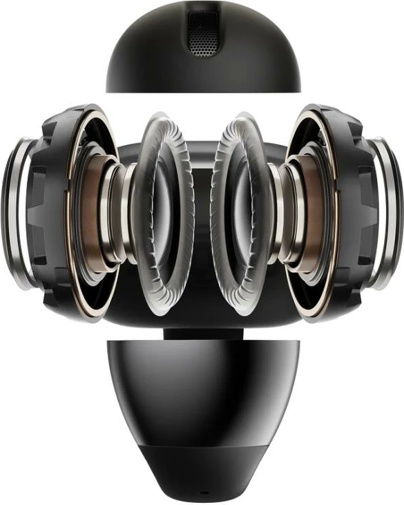 Kufje sportive pa tel Shokz OpenDots One (E310BK) open-ear, Bluetooth, rezistente ndaj djersës, të zeza