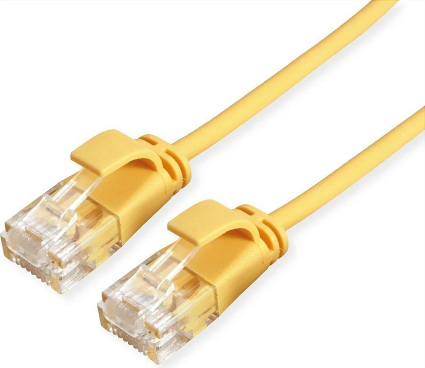 Kabllo rrjeti ROLINE GREEN 21.44.3922, Cat6a, 0.5 m, RJ-45 në RJ-45, e verdhë