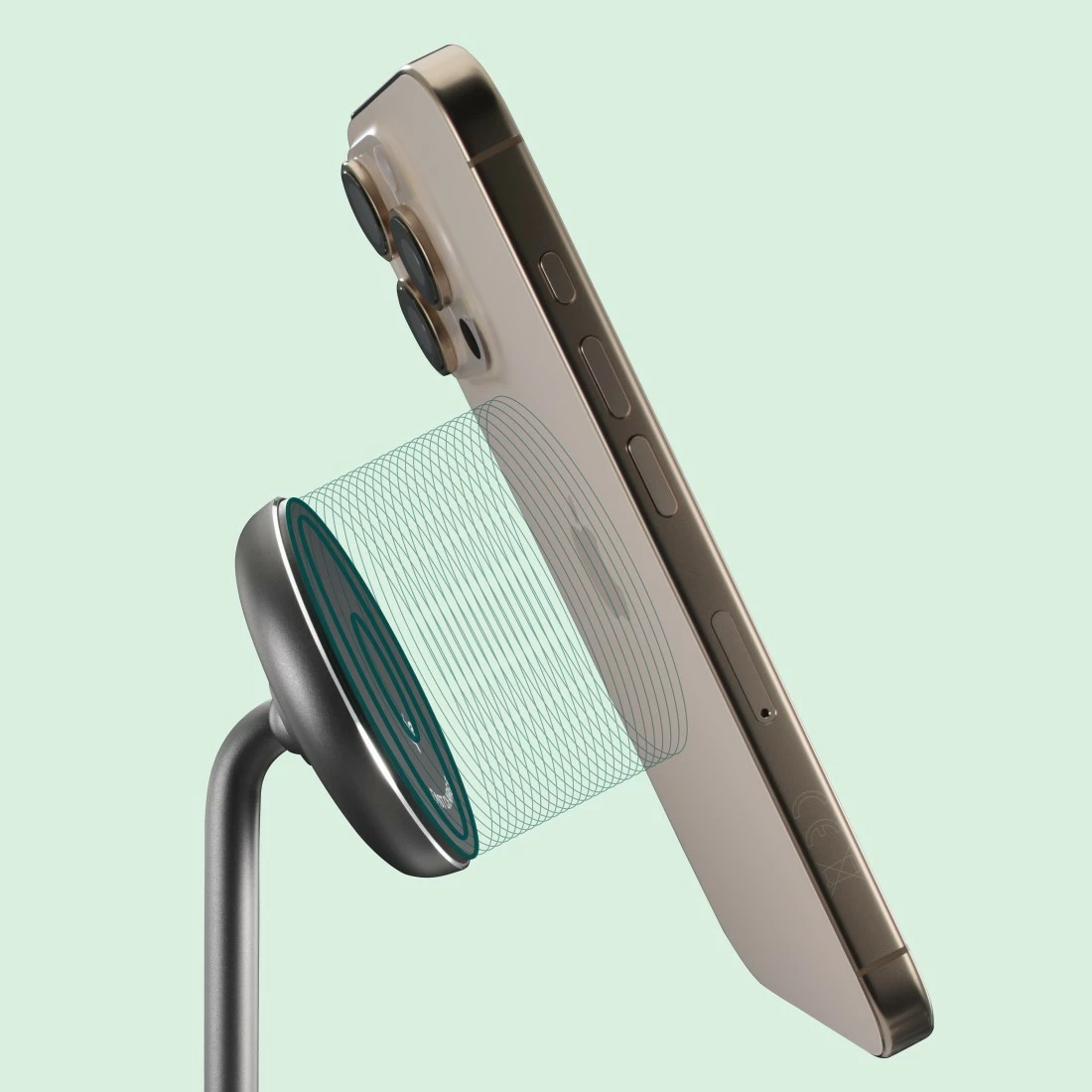 Karikues pa tela me magnet tavoline, Hama 201737, Qi2 Fast Charge 15W, mbajtës i rregullueshëm 0–65° me rrotullim 360°, 2x USB-C, i zi