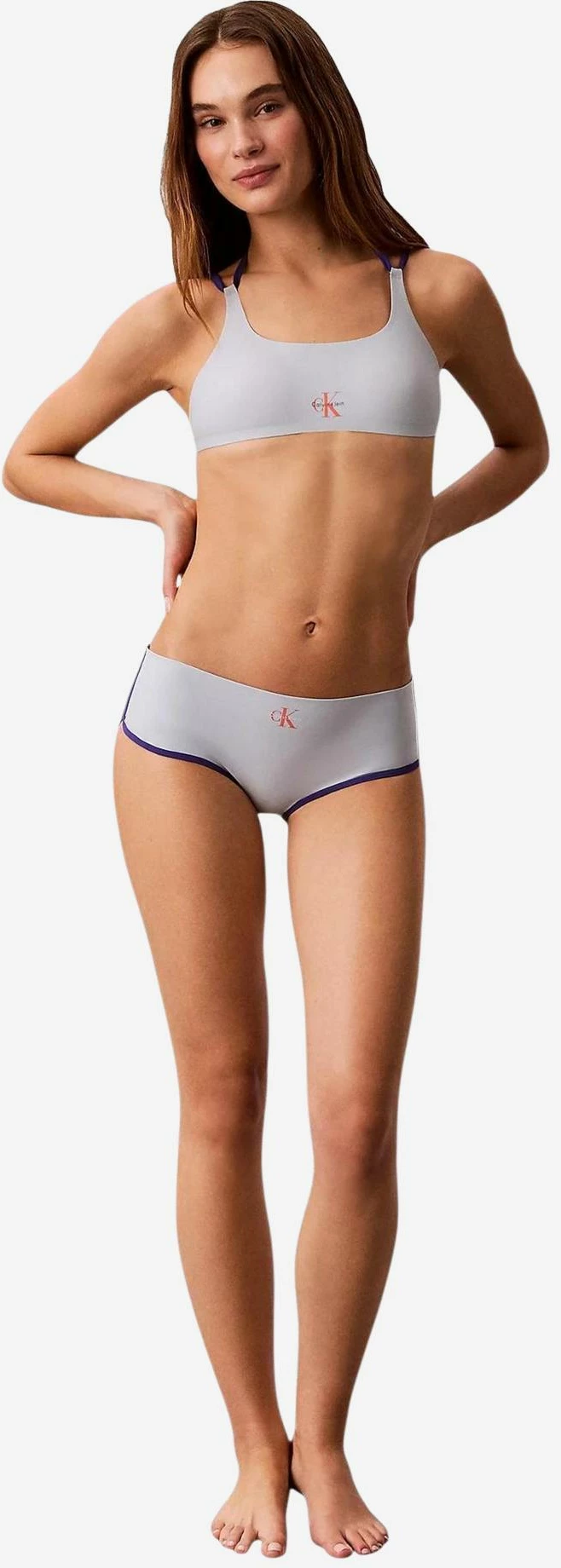 Sutjenë bikine për femra Calvin Klein Jeans LV00Q61181, blu e çelët [Madhësia: L]
