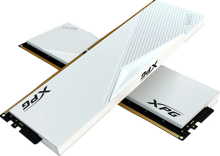 RAM Memorje ADATA XPG Lancer RGB AX5U6000C3016G-DCLARWH, DDR5 32GB (2x16GB) 6000MHz CL30, e bardhë