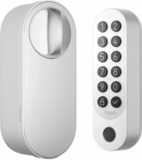 Bravë inteligjente AQARA Smart Lock U200 (EL-D02D-W), Thread/Bluetooth/NFC, IPX5, e bardhë, kit