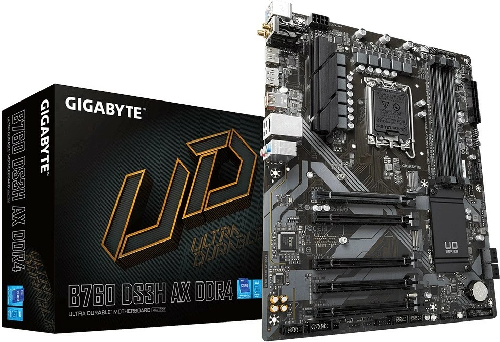 Pllakë amë Gigabyte B760 DS3H AX DDR4, Socket LGA1700, ATX