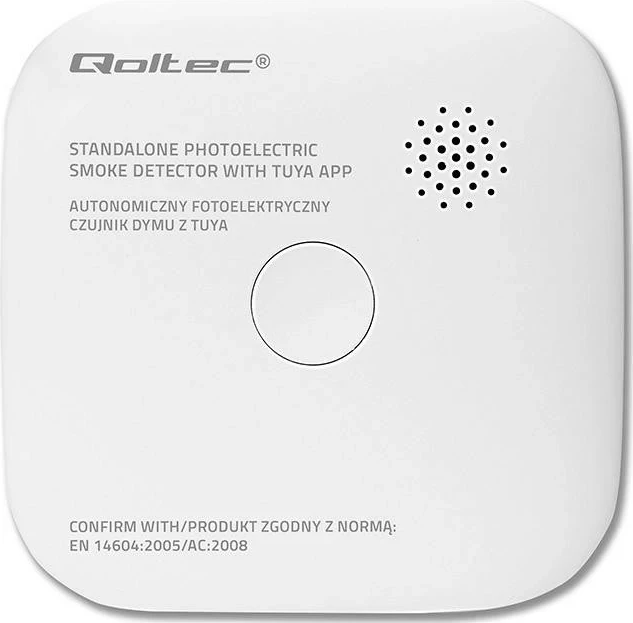 Sensor tymi Qoltec, wireless, Wi-Fi, alarm 85dB, jetëgjatësi 10 vjet, bardhë