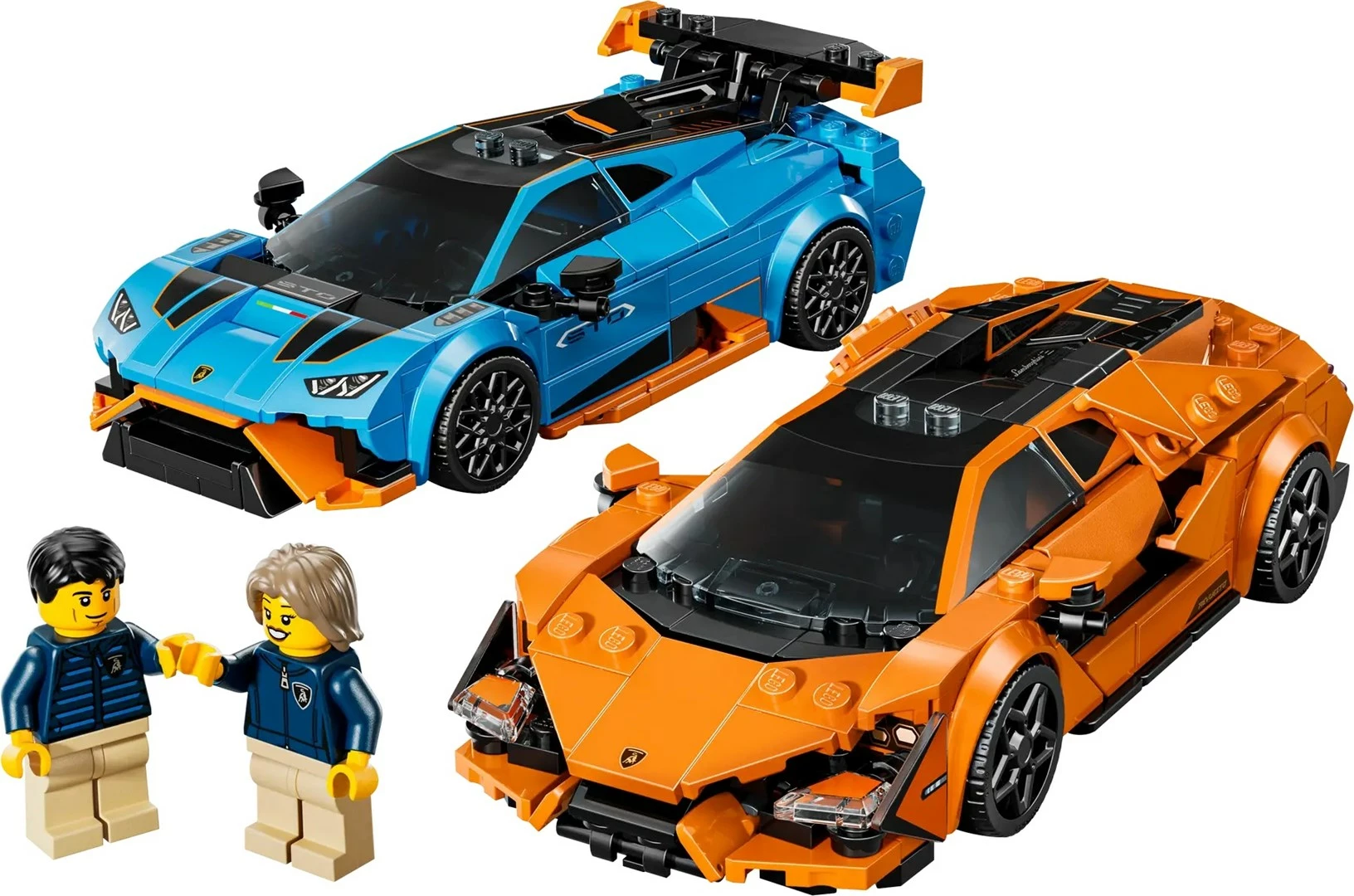 Set LEGO Speed Champions 77238 Lamborghini Revuelto & Huracán STO, 607 pjesë