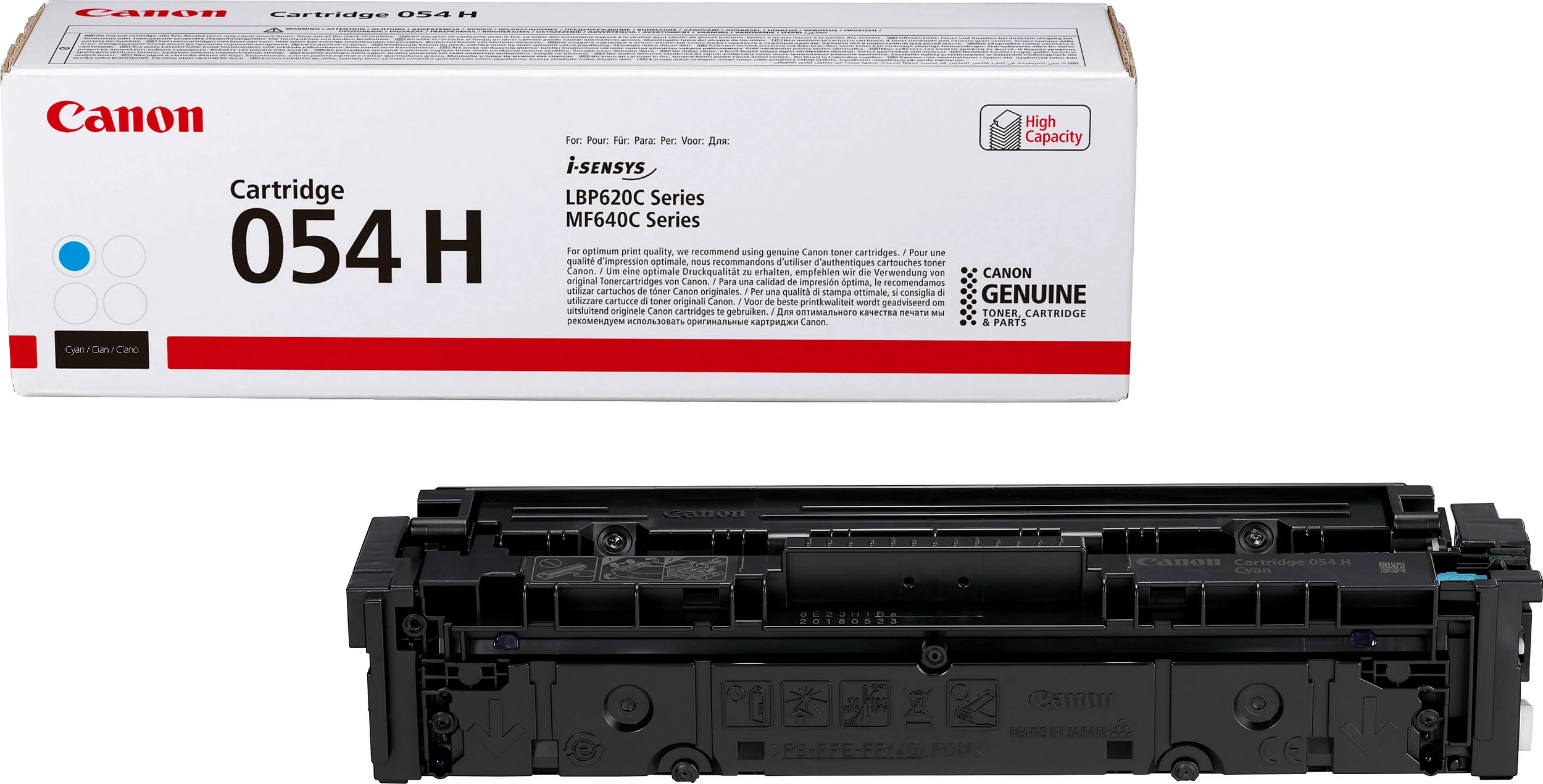 Toner Canon 054 H, High Yield, Cyan, 2300 faqe