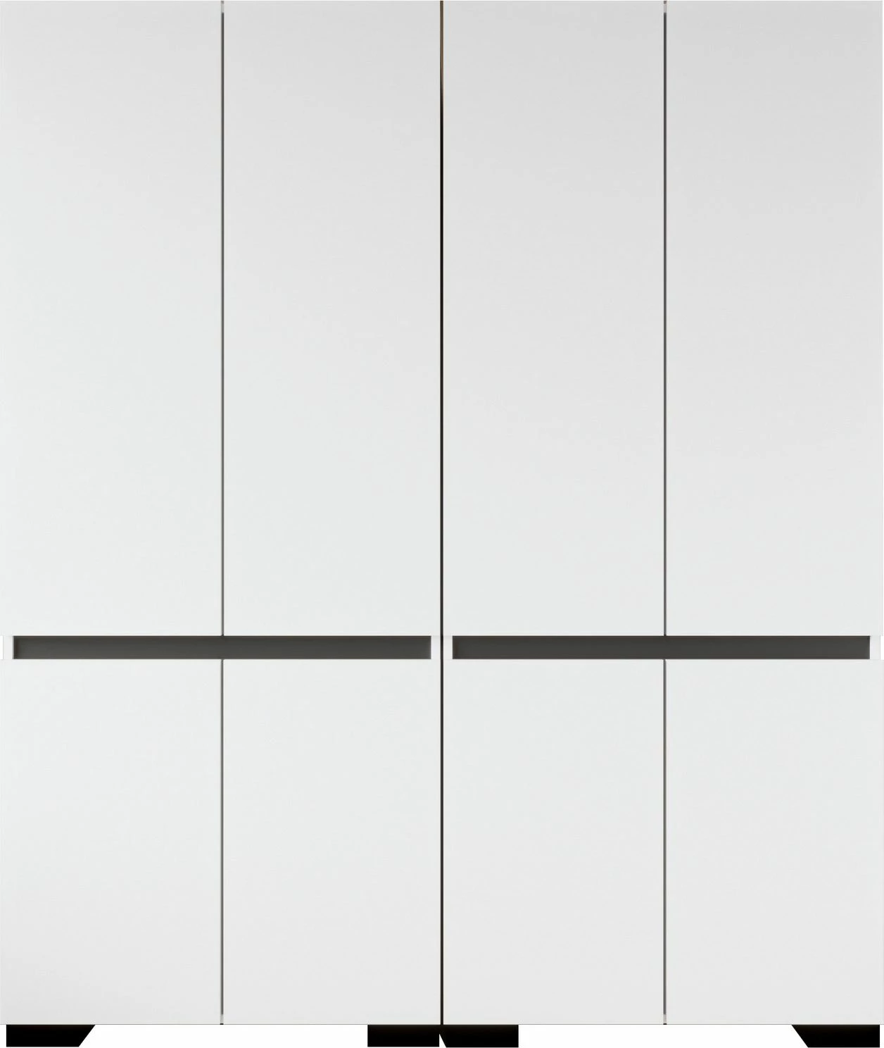 Dollap garderobe Skye Decor, Floransa 180, bardhë, antracit v2