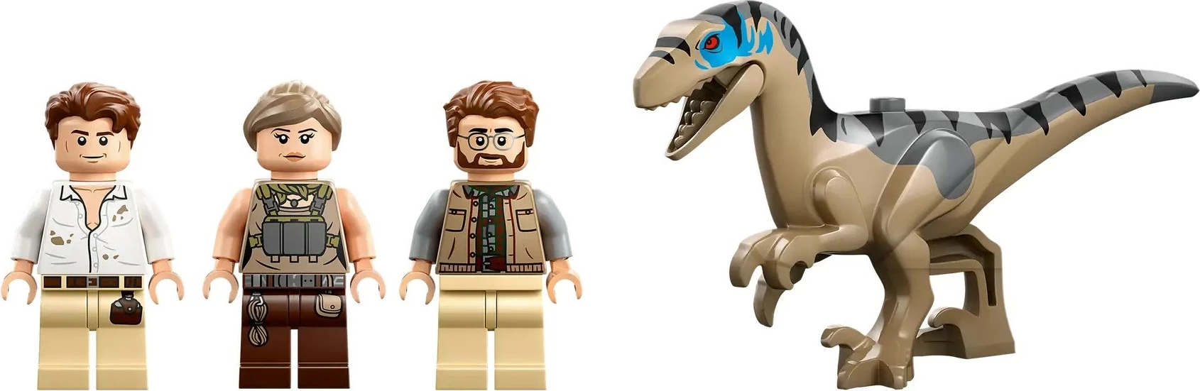 Set lodrash LEGO Jurassic World 76973, Raptor & Titanosaurus Tracking Mission, 3 minifigura, për fëmijë 7+