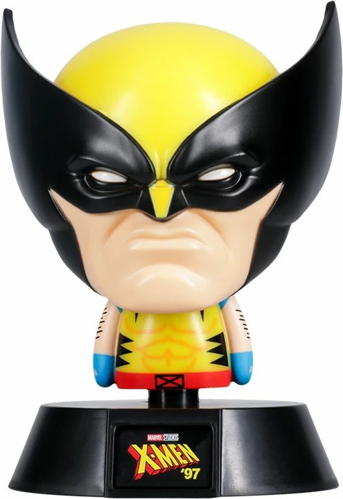 Lampë tavoline Paladone Marvel Wolverine Icon 11 cm, 2x AAA, e zezë/verdhë