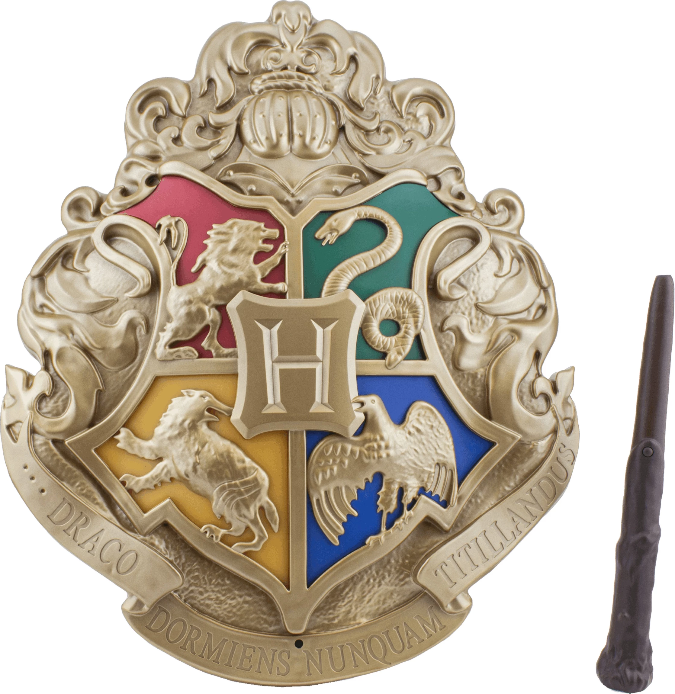 Lampë tavoline Paladone Harry Potter Hogwarts Crest 35 cm me telekomandë shkop, shumëngjyrëshe