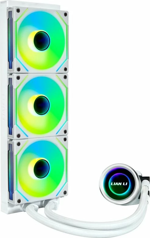 Ftohës me ujë AiO Lian Li Galahad II Trinity SL-INF 360mm, ARGB, 3x120mm PWM, i bardhë