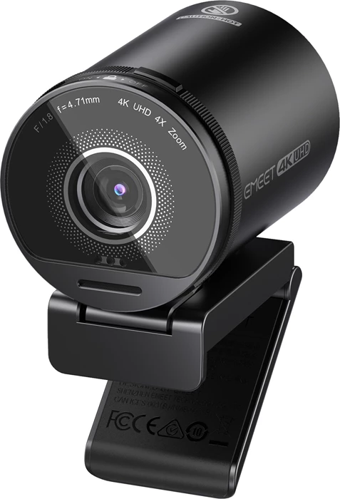 Webkamerë EMEET SmartCam S800 4K HDR, 2 mikrofonë me anulim zhurme, USB 3.0, e zezë