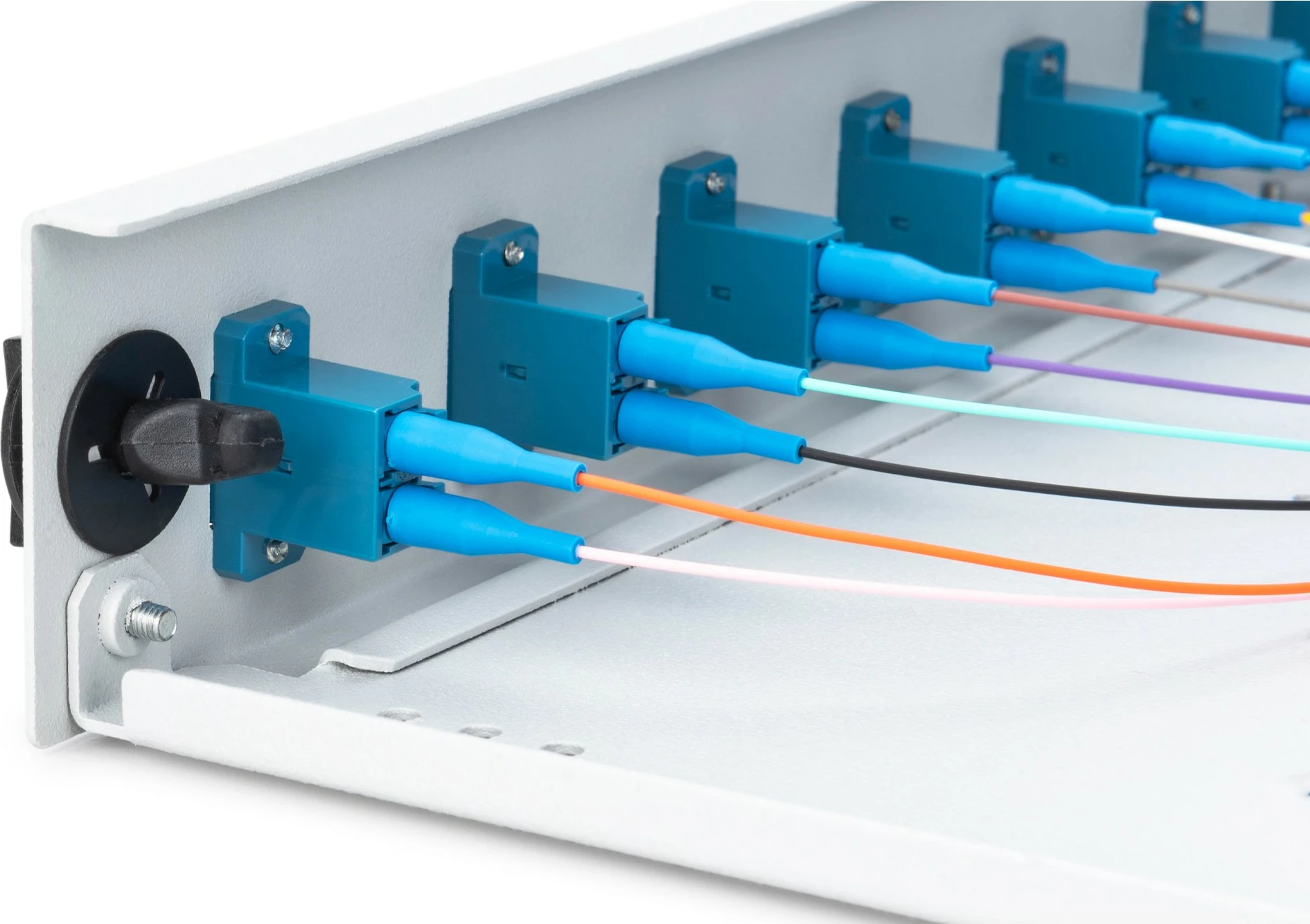 Kasë fibrash optike Digitus, 1U, 12x LC DX, OS2, gri