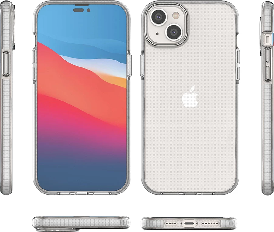 Mbështjellës Hurtel Spring Case për iPhone 14 Plus, TPU, kaltër e lehtë