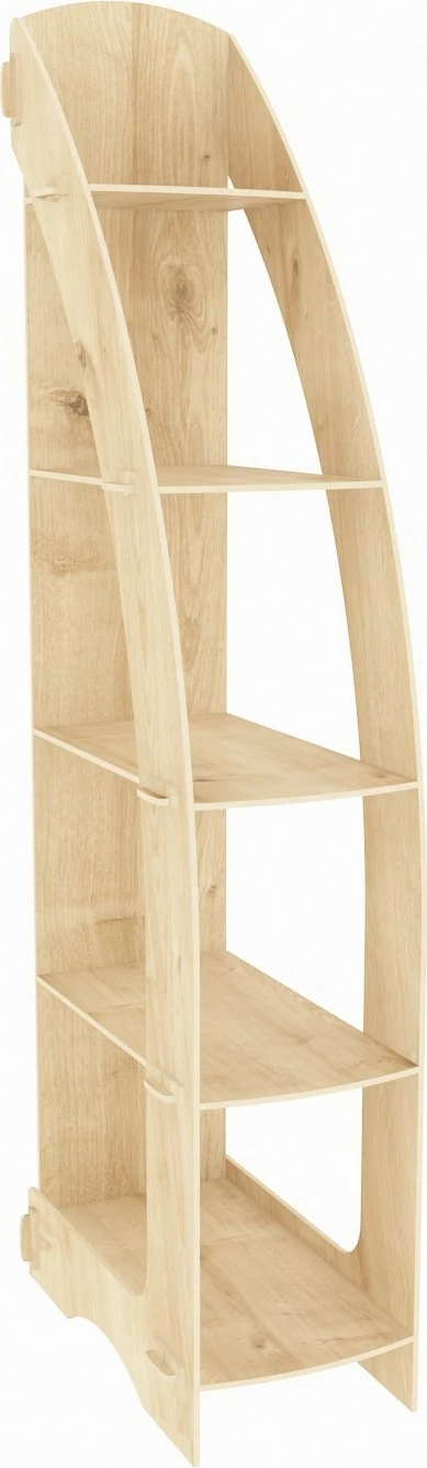 Raft librash Skye Decor, ngjyrë lisi, Orsa