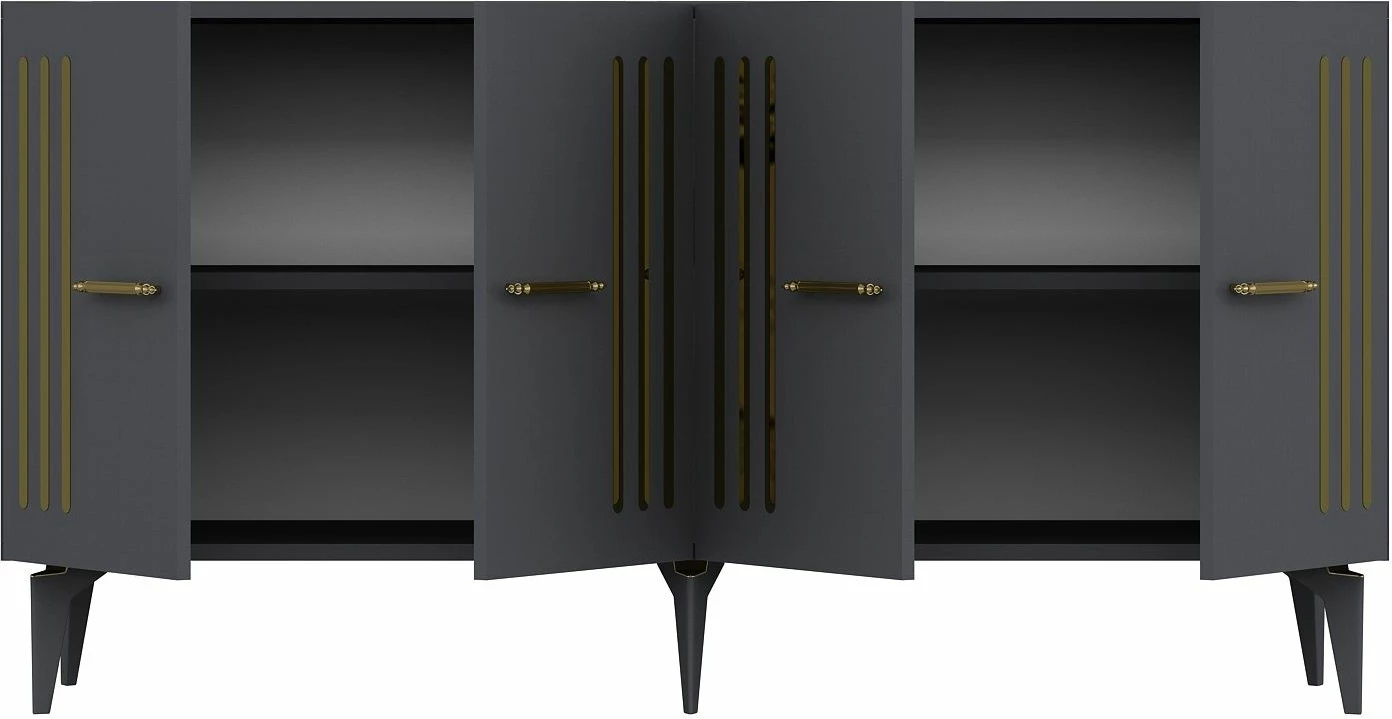 Konsol Skye Decor, anthracite, ari
