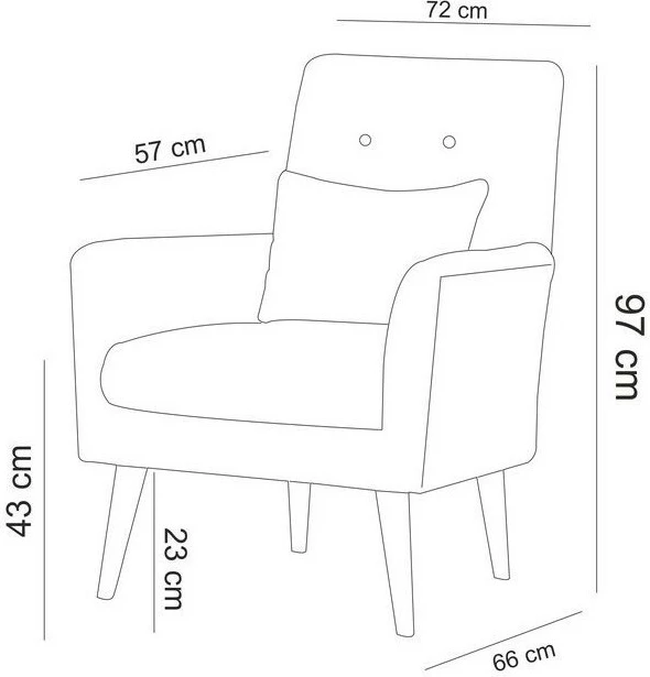 Set divan-krevat me karrige krahu, ngjyrë gri, Atelier del Sofa, Aqua-TKM03-1008