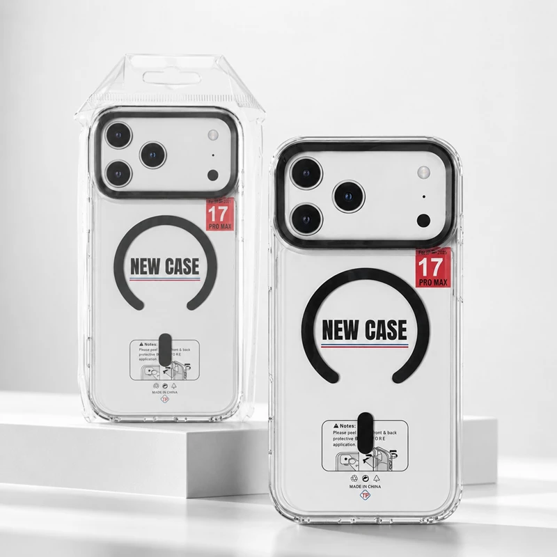 Mbrojtëse Transparente MagSafe për iPhone 17 Pro Max me Kornizë Kamerash