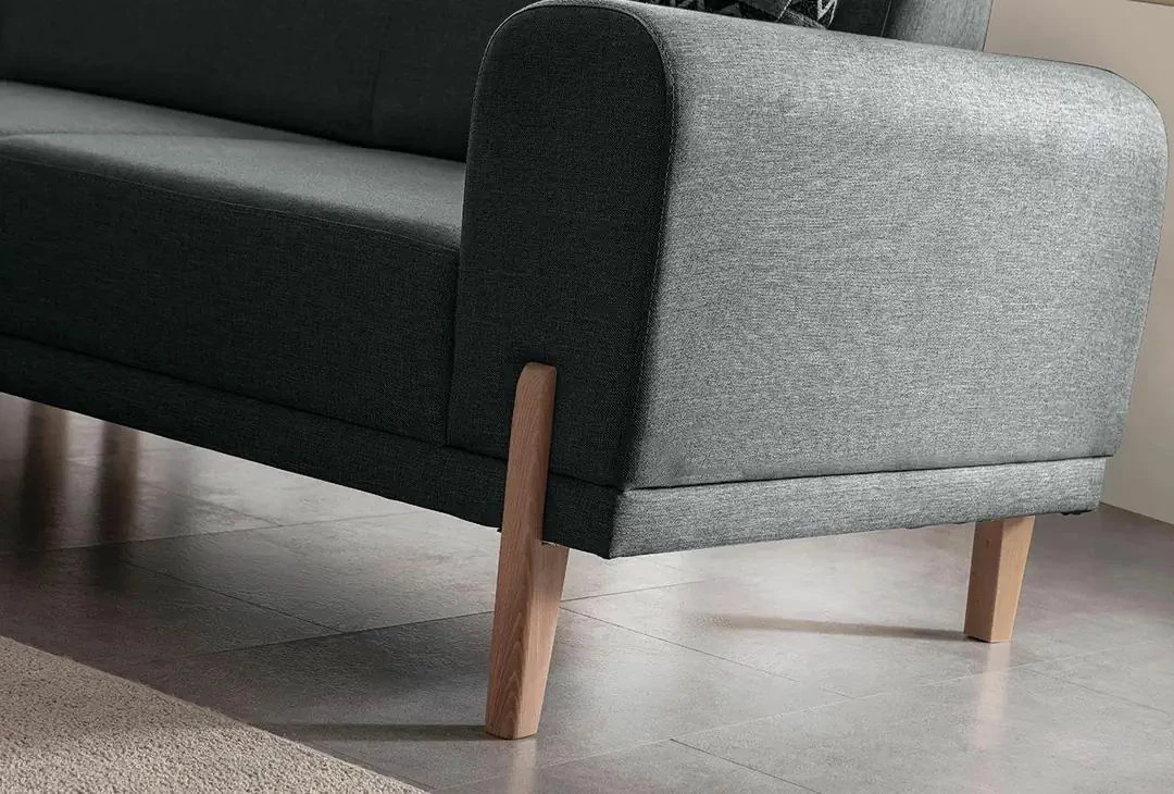 Kënd-sofë krevati Atelier del Sofa, mocha relax majtas, anthracite