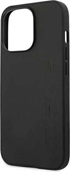 Mbështjellës Mercedes AMG AMHCP14XDOLBK për iPhone 14 Pro Max 6.7", lëkurë, i zi