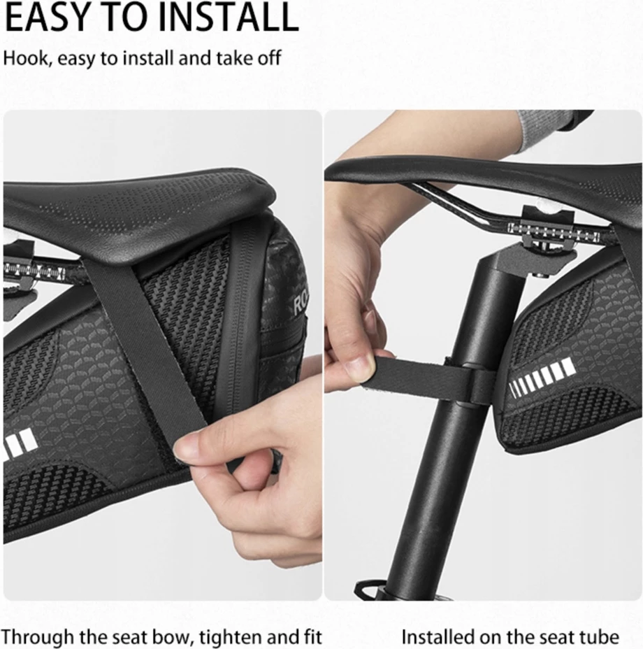 Çantë biçiklete Rockbros C29-BK, nën sedilje, 1.5L, e zezë