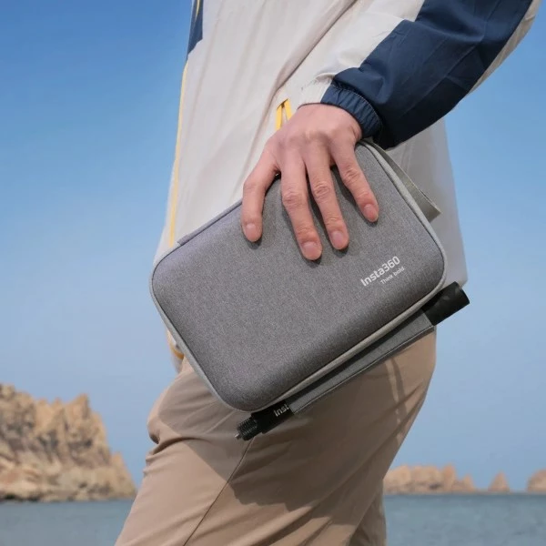Mbështjellës Insta360 X5 Carry Case, universal, material tekstili, gri e çelët