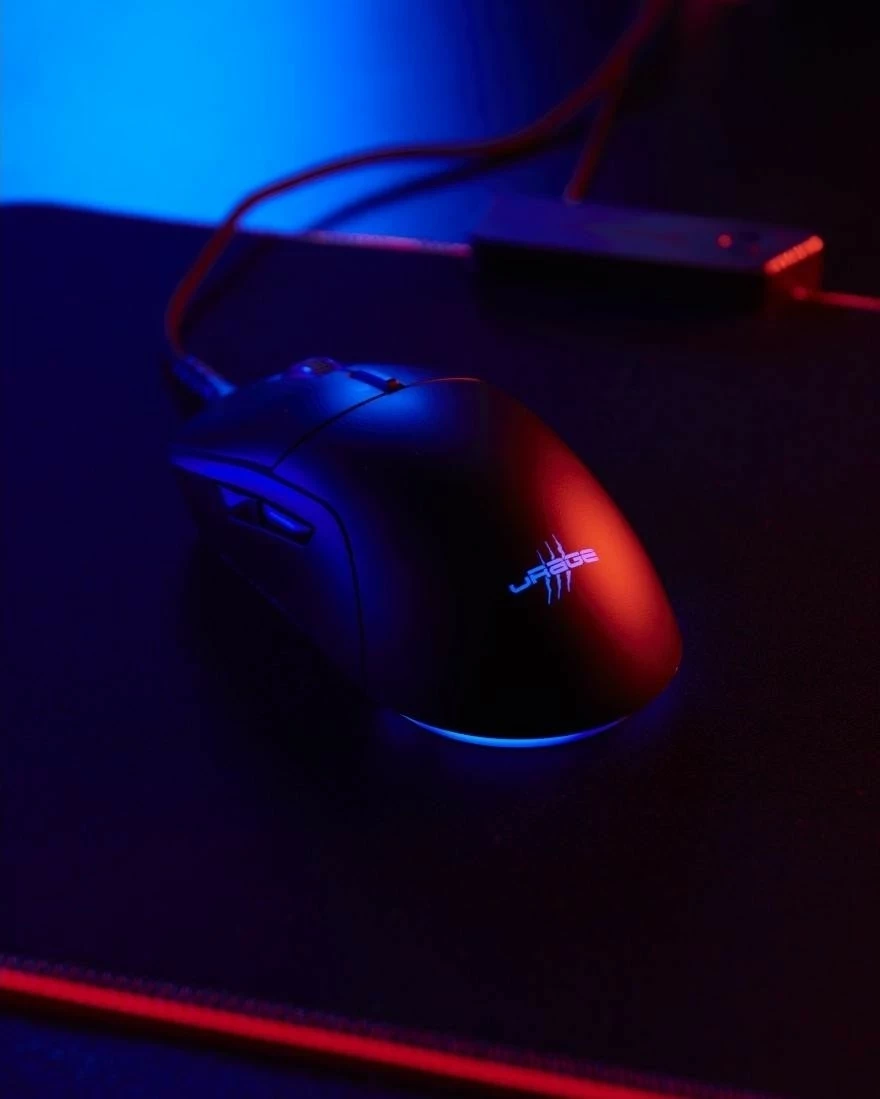 Maus gaming uRage Reaper 250, me kabllo, 6200 DPI, 6 butona, i zi