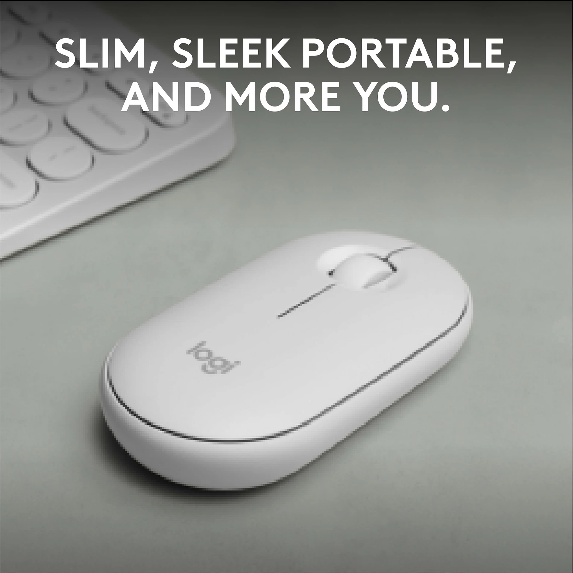 Maus Logitech Pebble 2 M350s, 4000 DPI, RF Wireless + Bluetooth, Bardhë